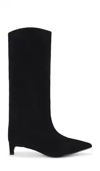x REVOLVE The Stacey Boot in Black Suede | Revolve Clothing (Global)