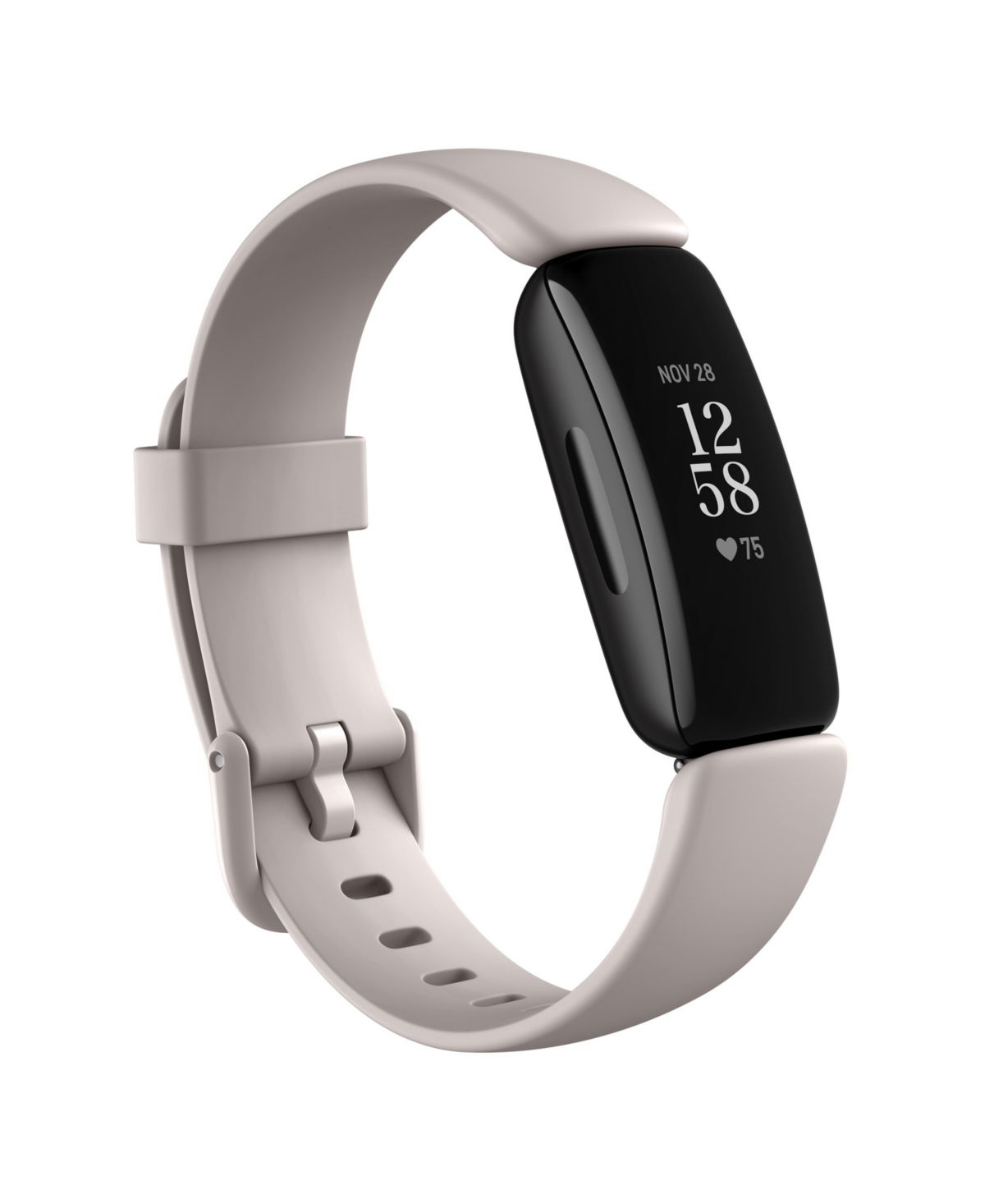 Fitbit Inspire 2 Lunar White Strap Smart Watch 19.5mm | Macys (US)