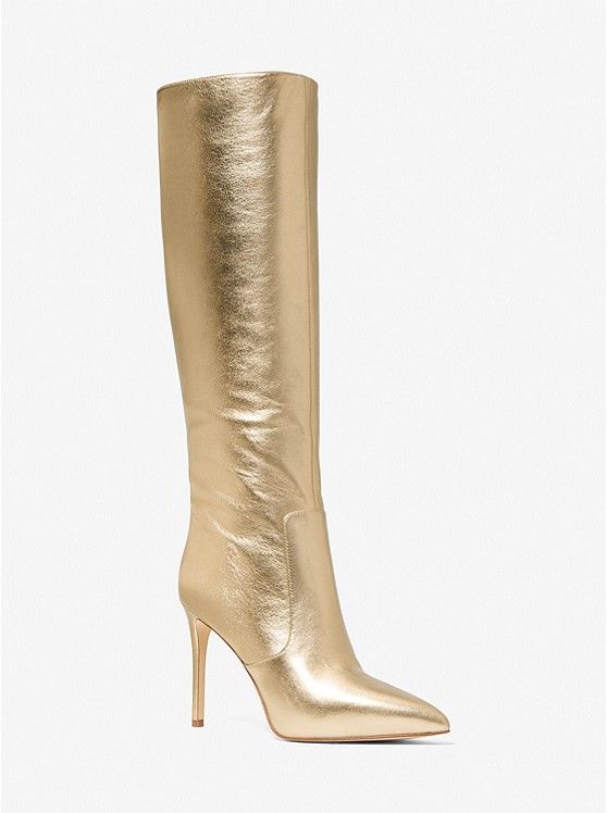 Rue Metallic Leather Knee Boot | Michael Kors (UK)