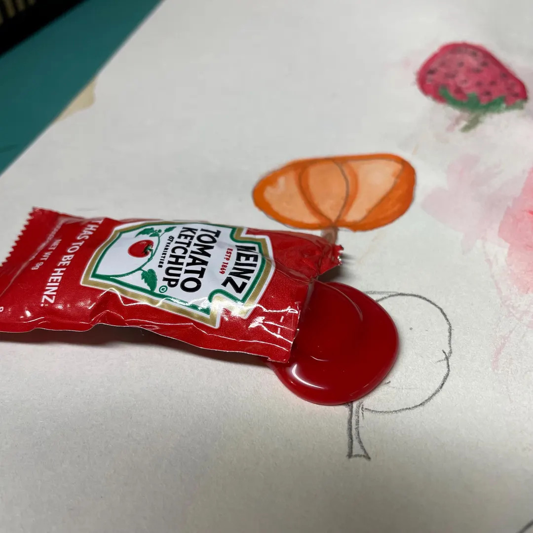 Ketchup Packet Spill Not a Magnet Fun Fake Food Photo Prop Staging | Etsy (US)