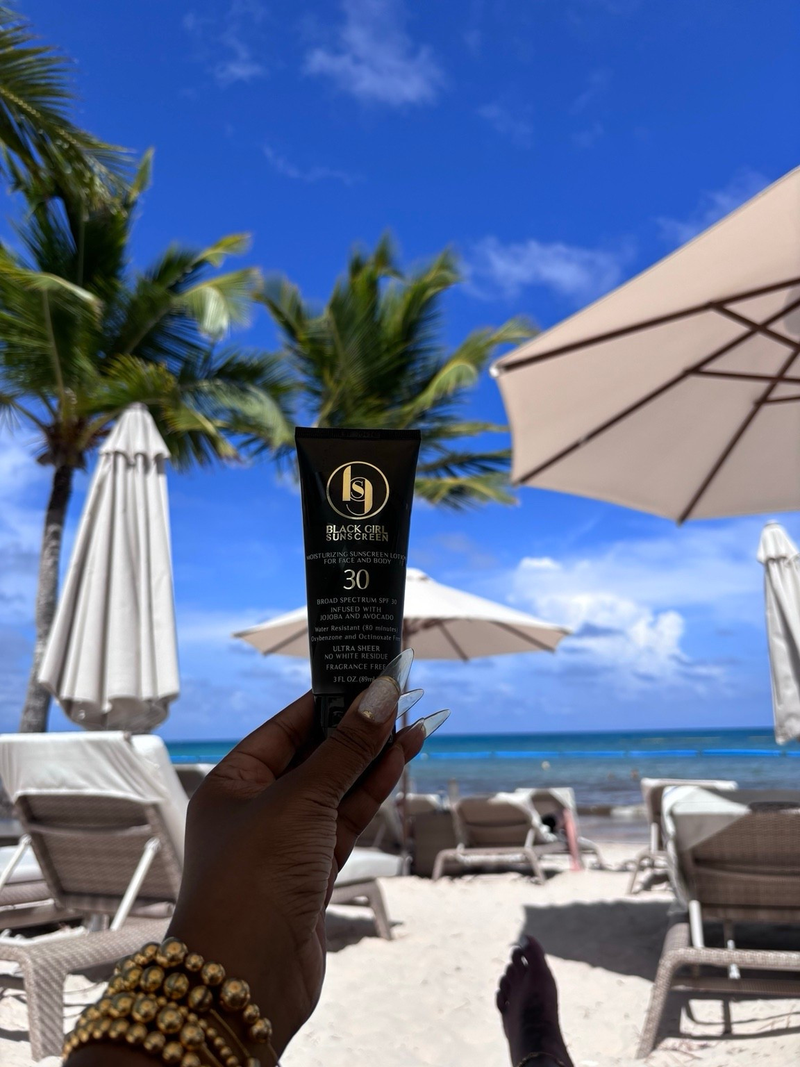 If you’re planning a vacation, heading into spring break, or spending more time outside--sunscreen is not optional.

Especially if you’re on Accutane or just trying to protect your skin and keep it healthy, hydrated, and even.

This has been my go-to because it actually works for melanin skin. No white cast, no heavy feeling, and it blends in seamlessly while still giving me the protection I need.

I keep this on me for beach days, pool days, and even everyday errands when I know I’ll be in the sun.

If you’ve been looking for a sunscreen for dark skin or brown skin that feels lightweight and looks good on your skin, this is a good one.

Linked on my LTK.


#LTKdayinmylife #LTKTravel #LTKBeauty
