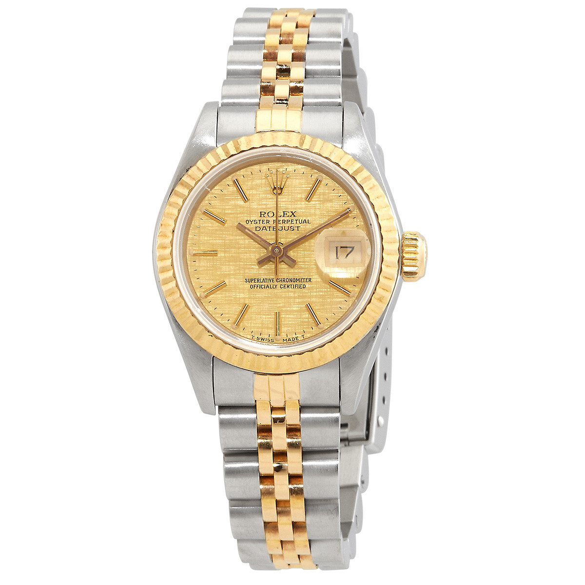 Pre-owned Rolex Datejust Automatic Gold Dial Ladies Watch 69173CSJ | Jomashop.com & JomaDeals.com