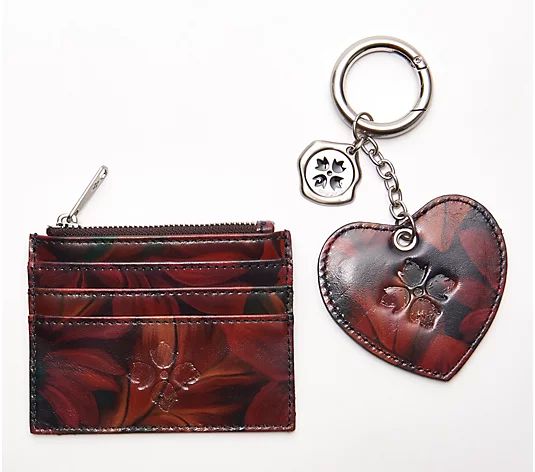 Patricia Nash Card Holder and Heart Key Fob Gift Box - QVC.com | QVC