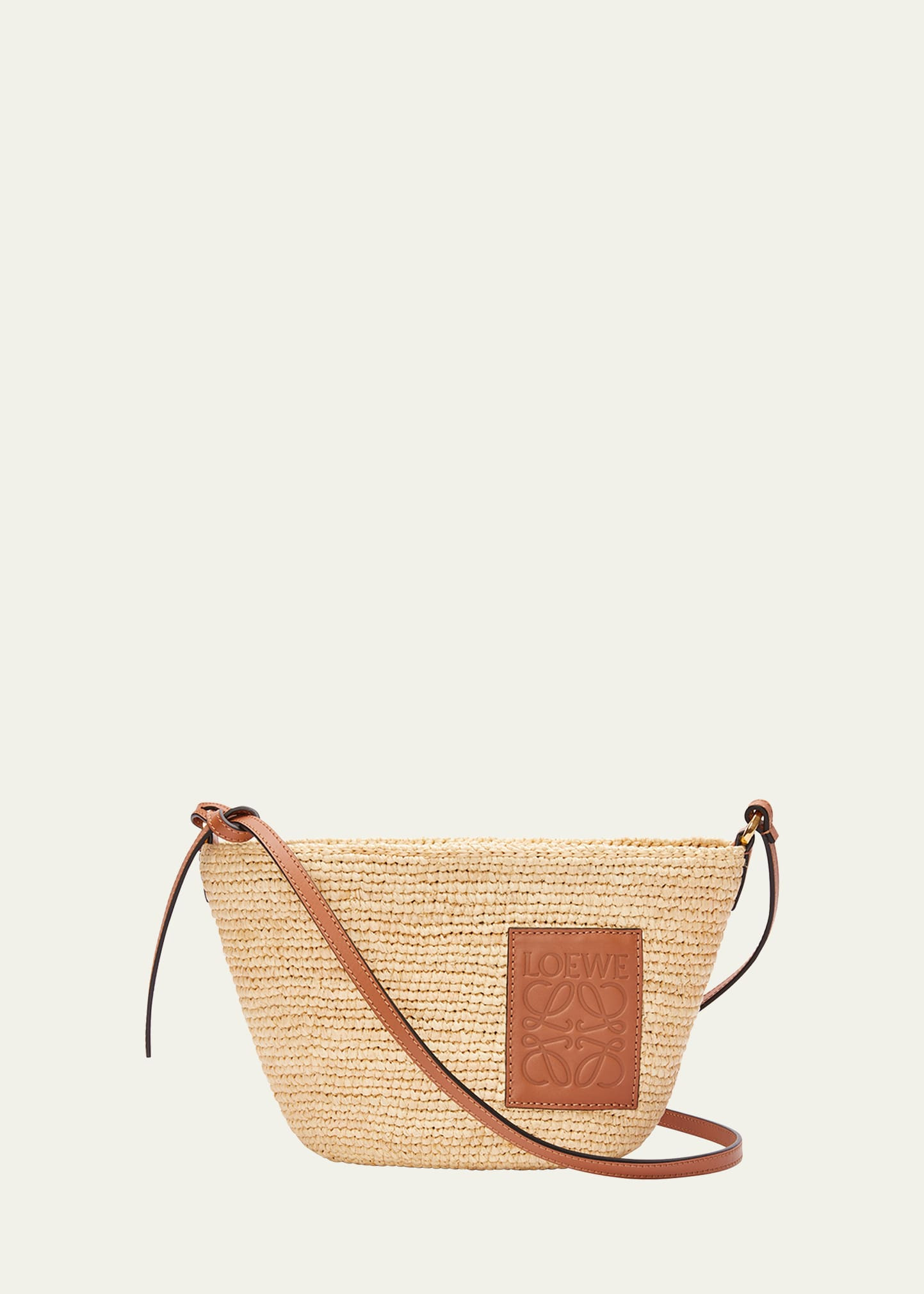 Loewe x Paula's Ibiza Pochette Medium Raffia Crossbody Bag | Bergdorf Goodman