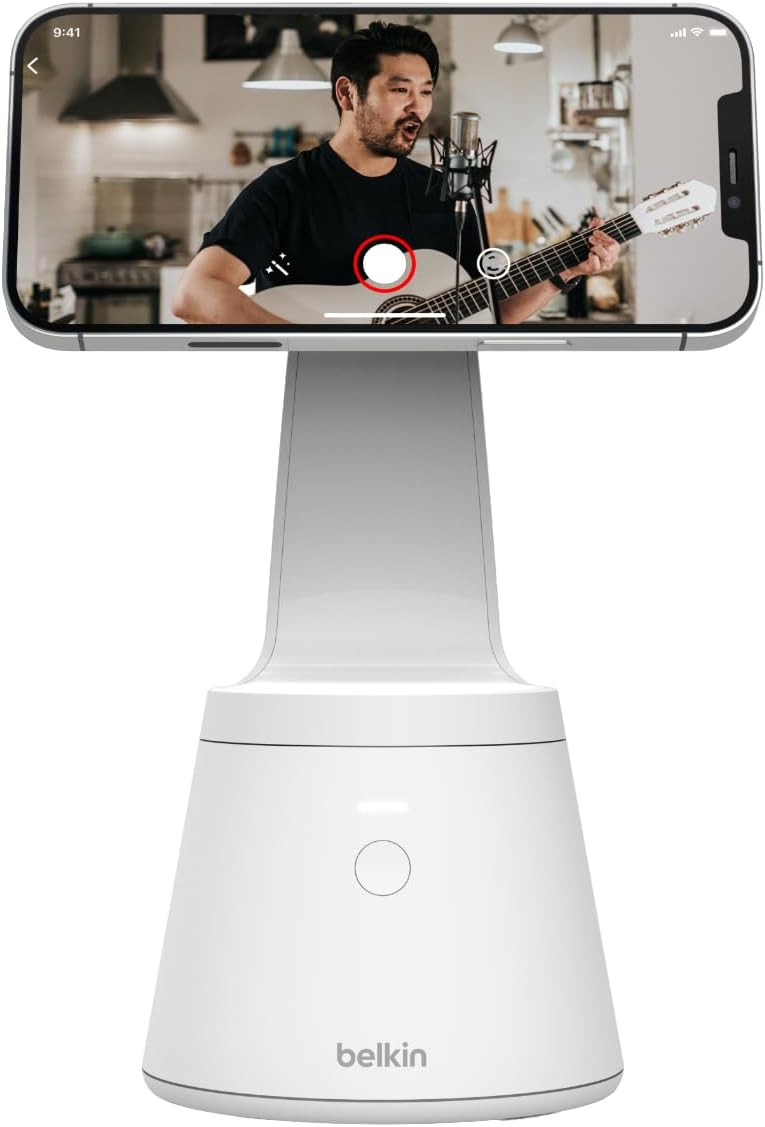 Belkin Face Tracking Phone Mount - MagSafe Compatible Phone Stand - Motion Tracking Video For Con... | Amazon (US)