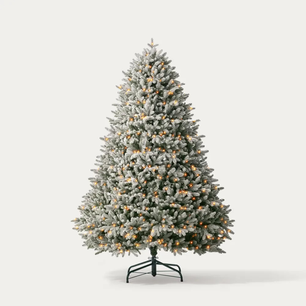CastGlow 6.5′ Artificial Christmas Tree Full Flocked | Hernest