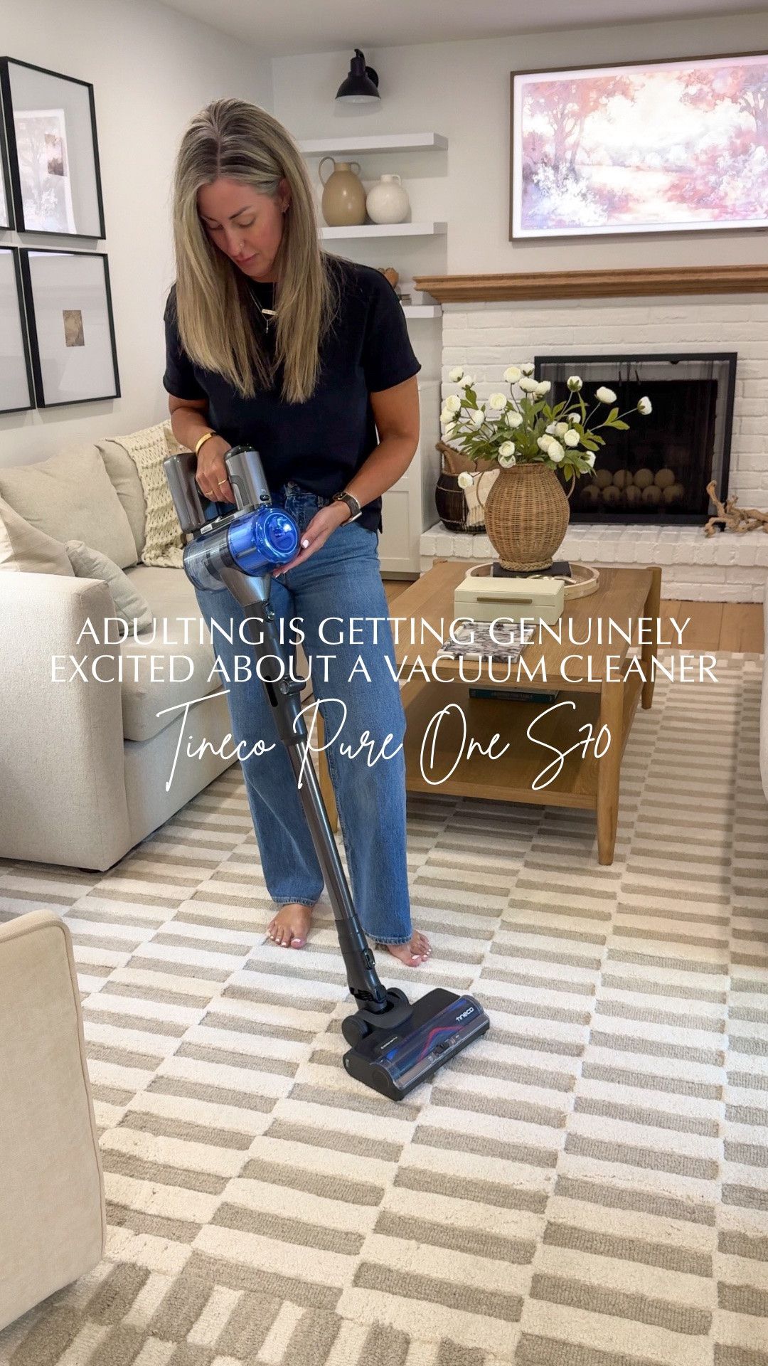 Adulting is getting genuinely excited about a vacuum cleaner🤣👌🏼

✨FALL SALE from September 15th to October 11th🙌🏼
✨Use my discount code: TYNTCS70 to save additional $ on your purchase.

Meet the Tineco Pure One S70👋🏼

Features;
✔️Cordless stick vacuum
✔️Charging base station
✔️3D sense pro
✔️180° foldable tube
✔️95 minutes of run time 
✔️Clogless system
✔️Lightweight
✔️150° large angle headlight that reveals dust
✔️Anti-tangle roller
✔️200W of powerful suction 

#vacuum #clean #cleaningtools #home #cleanhome #onsale #deal @Tineco ￼