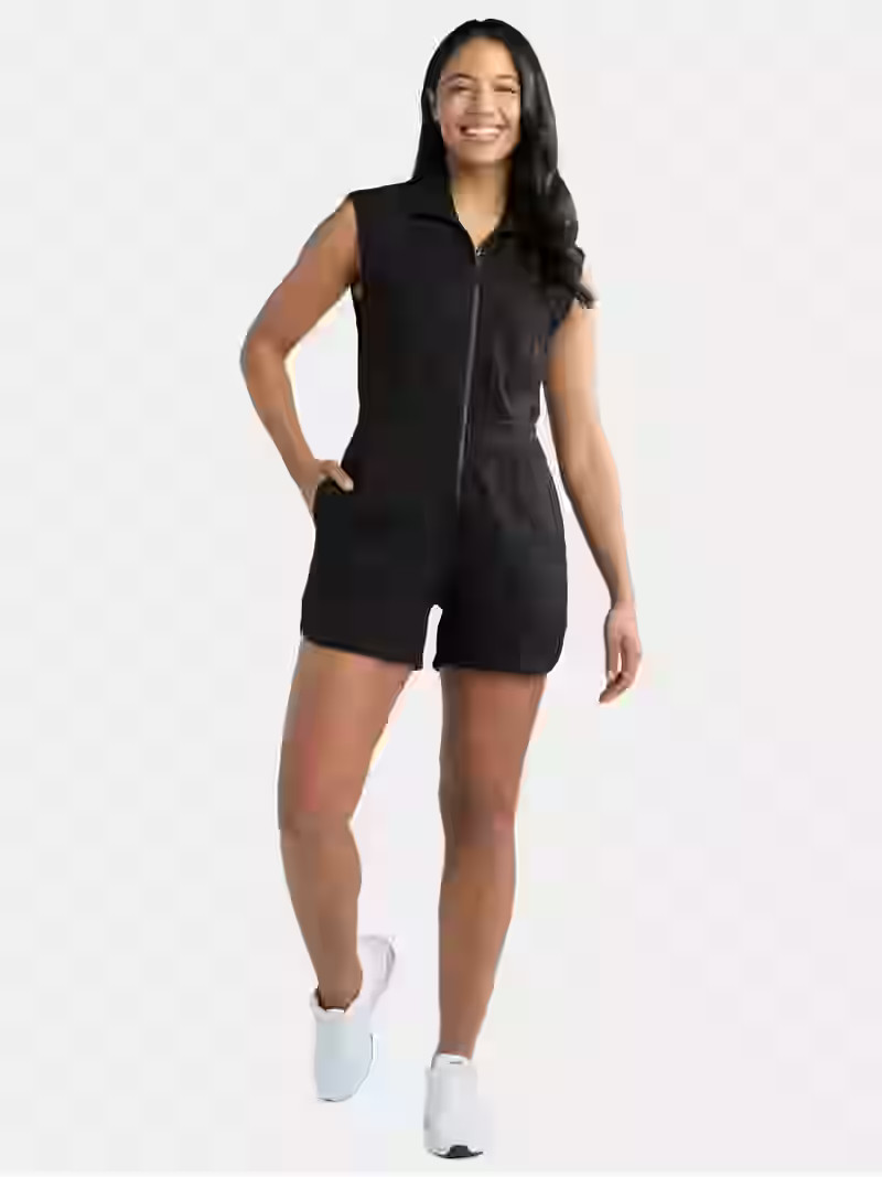 Avia Women's and Women's Plus Knit Romper, Sizes XS-4X | Walmart (US)