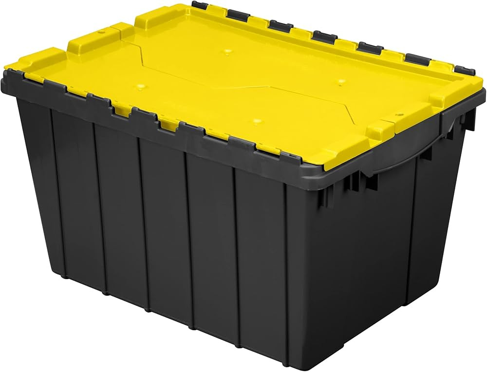 Akro-Mils 66486 12-Gallon Plastic Stackable Storage KeepBox Tote Container with Attached Hinged L... | Amazon (CA)