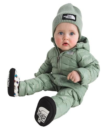 The North Face Baby ThermoBall One-Piece | Insulated Snowsuit Jacket with Hood & Mittens, Recycled Synthetic Insulation, Microfleece Lining, Slate Moss, 12 Months | Amazon (US)