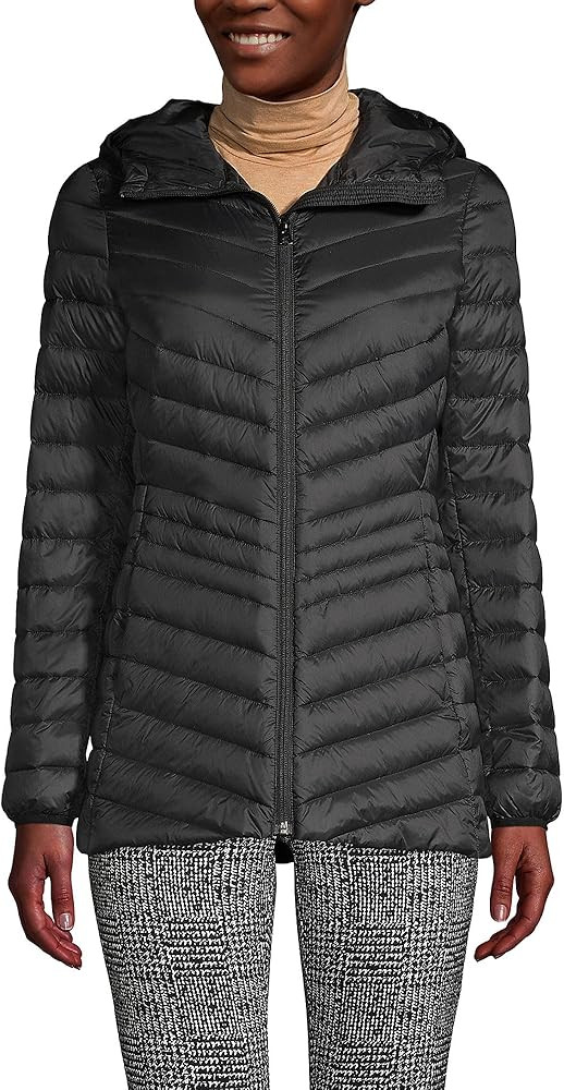 Lands' End Women's Ultralight Packable Down Jacket | Amazon (US)
