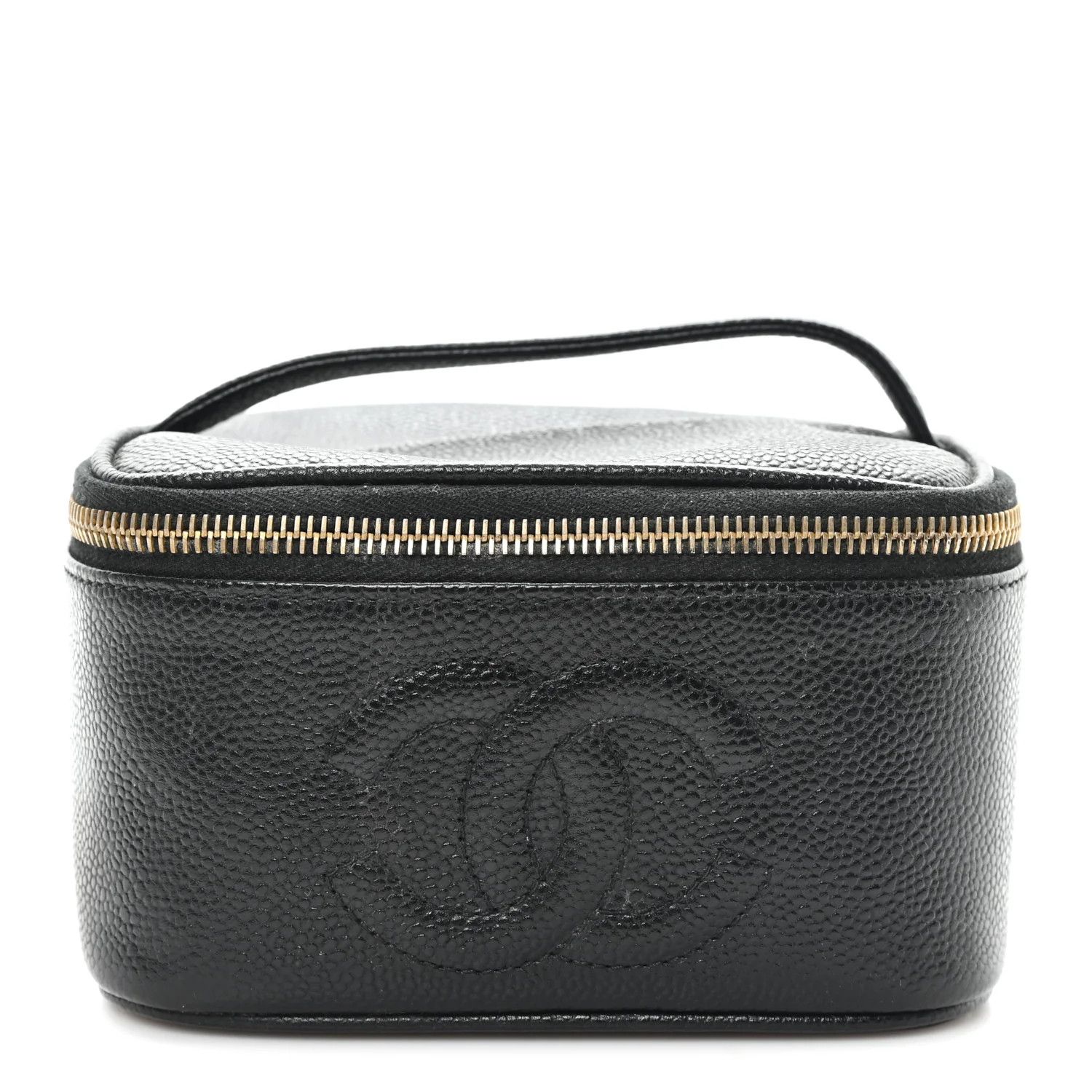 Caviar CC Vanity Cosmetic Case Black | FASHIONPHILE (US)