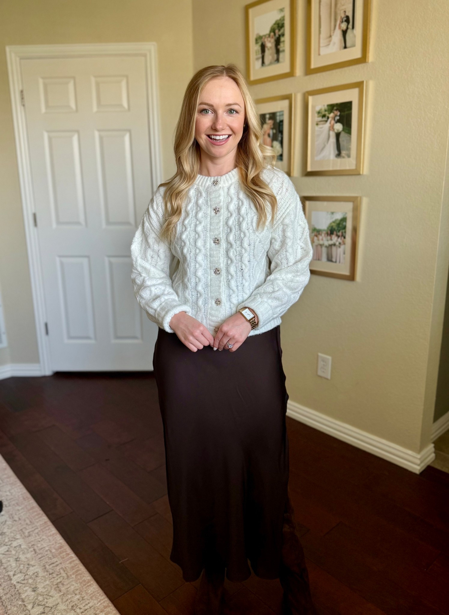 The jewel buttons on this cable knit cardigan are darling! I can’t believe this is under $30. Wearing an XS 

#LTKFindsUnder50 #LTKSeasonal #LTKPetite