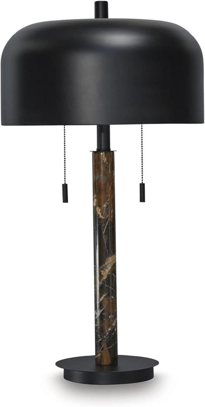 Signature Design by Ashley Alanbert Industrial Metal Table Lamp with On/Off Pull-Chain Switch, Li... | Amazon (US)