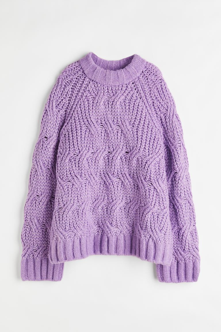 Jersey oversize en punto trenzado con lan | H&M (FR, IT, ES, PT, BE)