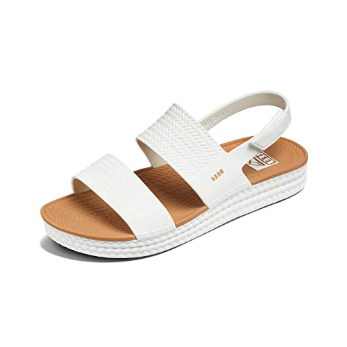 Reef Women's Water Vista Sandal, White/Tan, 6 | Amazon (US)
