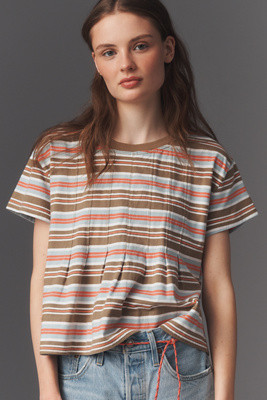 Pilcro Pleated Swing Tee | Anthropologie (US)