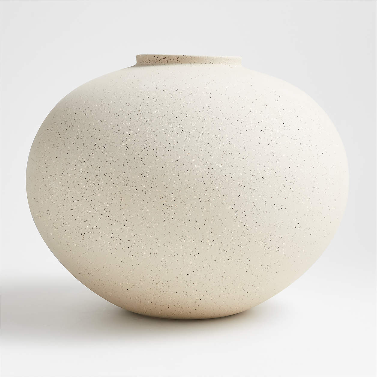 Jimena White Round Vase + Reviews | Crate & Barrel | Crate & Barrel
