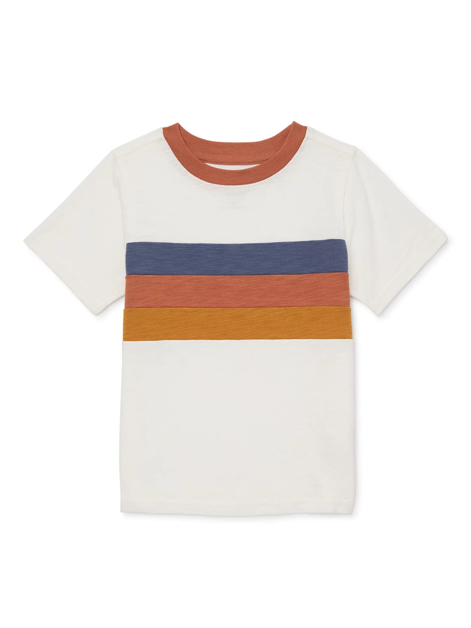 easy-peasy Toddler Boy Short Sleeve Ringer T-Shirt, Sizes 12M-5T | Walmart (US)