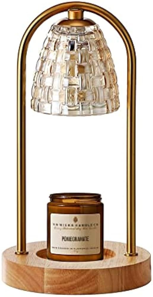 Candle Warmer Lamp for Top-Down Candle Melting, Night Lamp ,Aromatherapy Wax Melting lamp (Gold) | Amazon (US)
