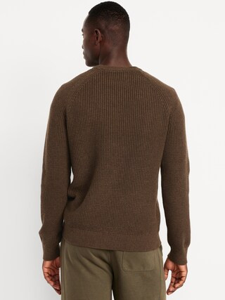 Crew-Neck Shaker-Stitch Sweater | Old Navy (US)