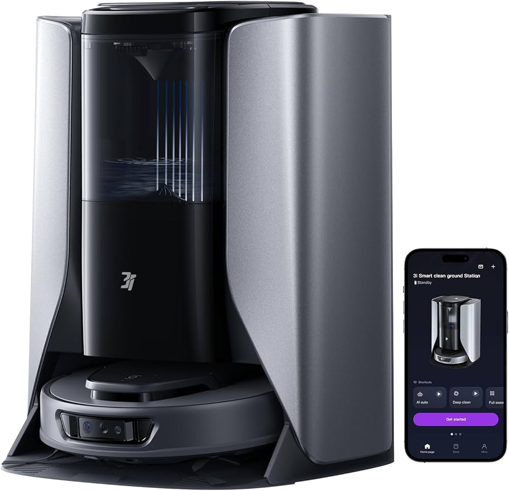 3i S10 Ultra Robot Vacuum and Mop with WaterRecycle System, 13000Pa Suction, Self-Cleaning Extend... | Amazon (US)