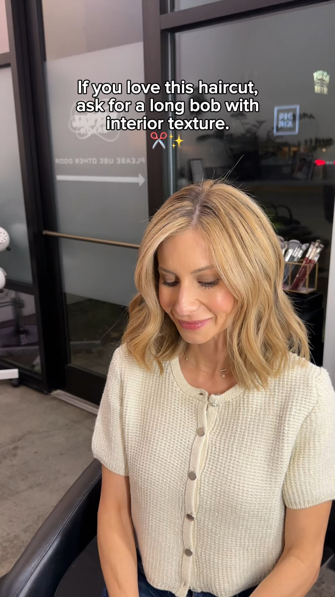 So many of you loved my new haircut by @beautylovegrace! If you feel like trying it, just ask your hairstylist for a "long bob with interior texture." So easy to style! ✂️✨

#LTKWatchNow #LTKStyleTip #LTKBeauty