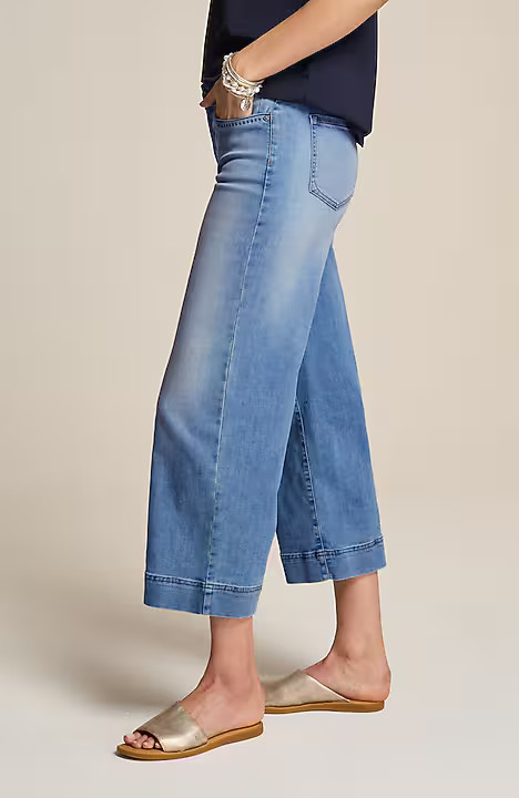 Wide-Leg Cropped Jeans | J. Jill