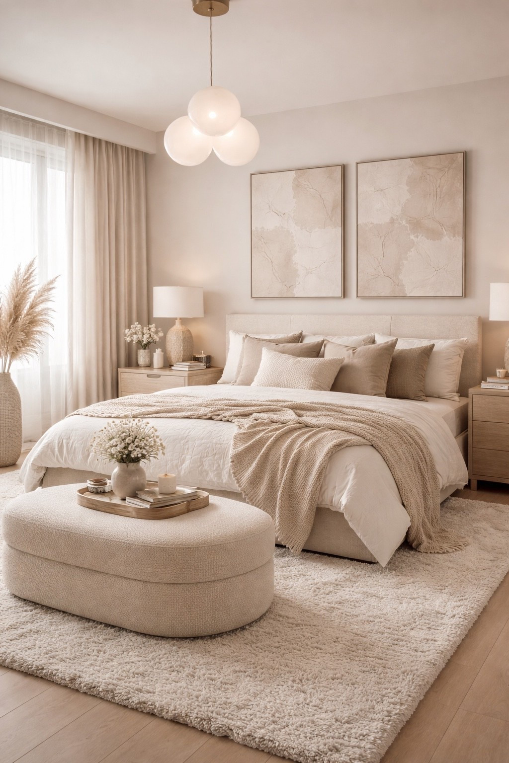 A calm neutral bedroom with plush textures, warm beige tones, and a soft elegant feel.

#bedroomideas #neutralbedroom #cozybedroom #bedroomdecor #softminimalism #warmminimalism #neutralhome #beigehome #homedecor #interiordesign #elegantinteriors #bedroominspo #homeinspo #designinspo #wayfairhome #ltkhome #ltkdecor #ltkdesign #ltkfinds #ltkit #shopthelook #pinteresthome #serenehome #minimalhome #neutraldecor #cozyhome #dreambedroom #modernbedroom #decorinspo #softluxury
