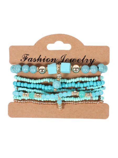 'Janice' Bead Multi-layered Bracelet (6 Colors) | Goodnight Macaroon