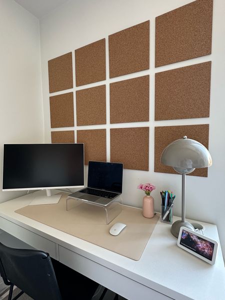 quick and easy way to level up your home office! cork tiles :)

#LTKunder50 #LTKhome