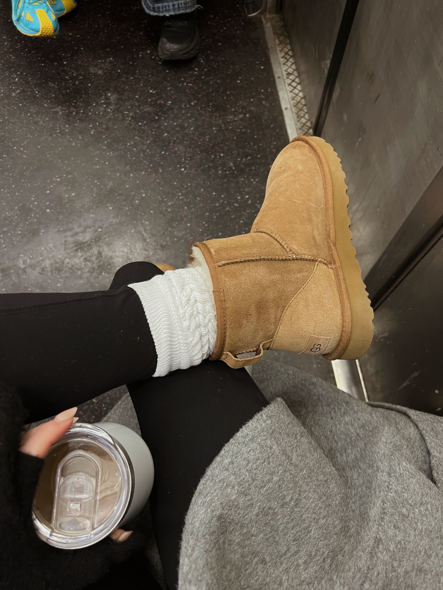 Amazon long white socks - look cute with uggs!