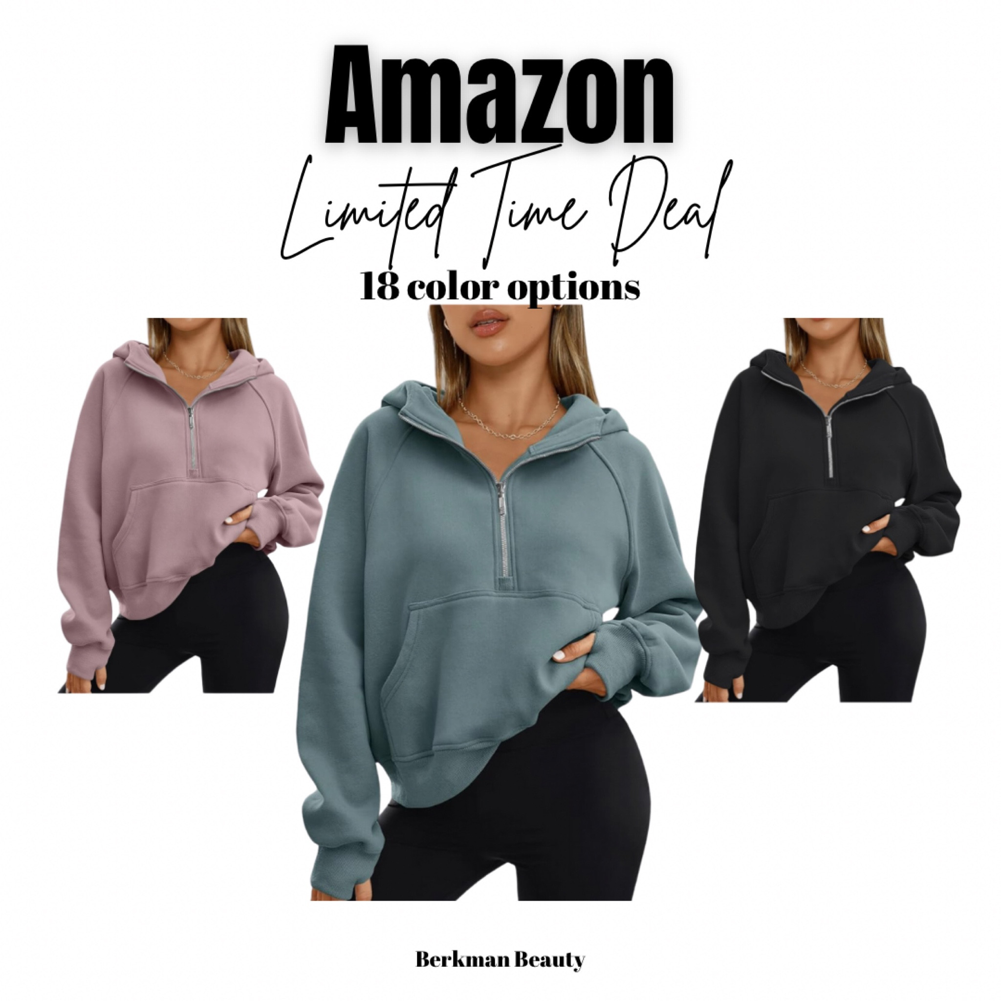 Cropped fleece hoodie, lululemon dupe fall outfit, comes in 18 color options 

#LTKSeasonal #LTKSaleAlert #LTKFindsUnder50