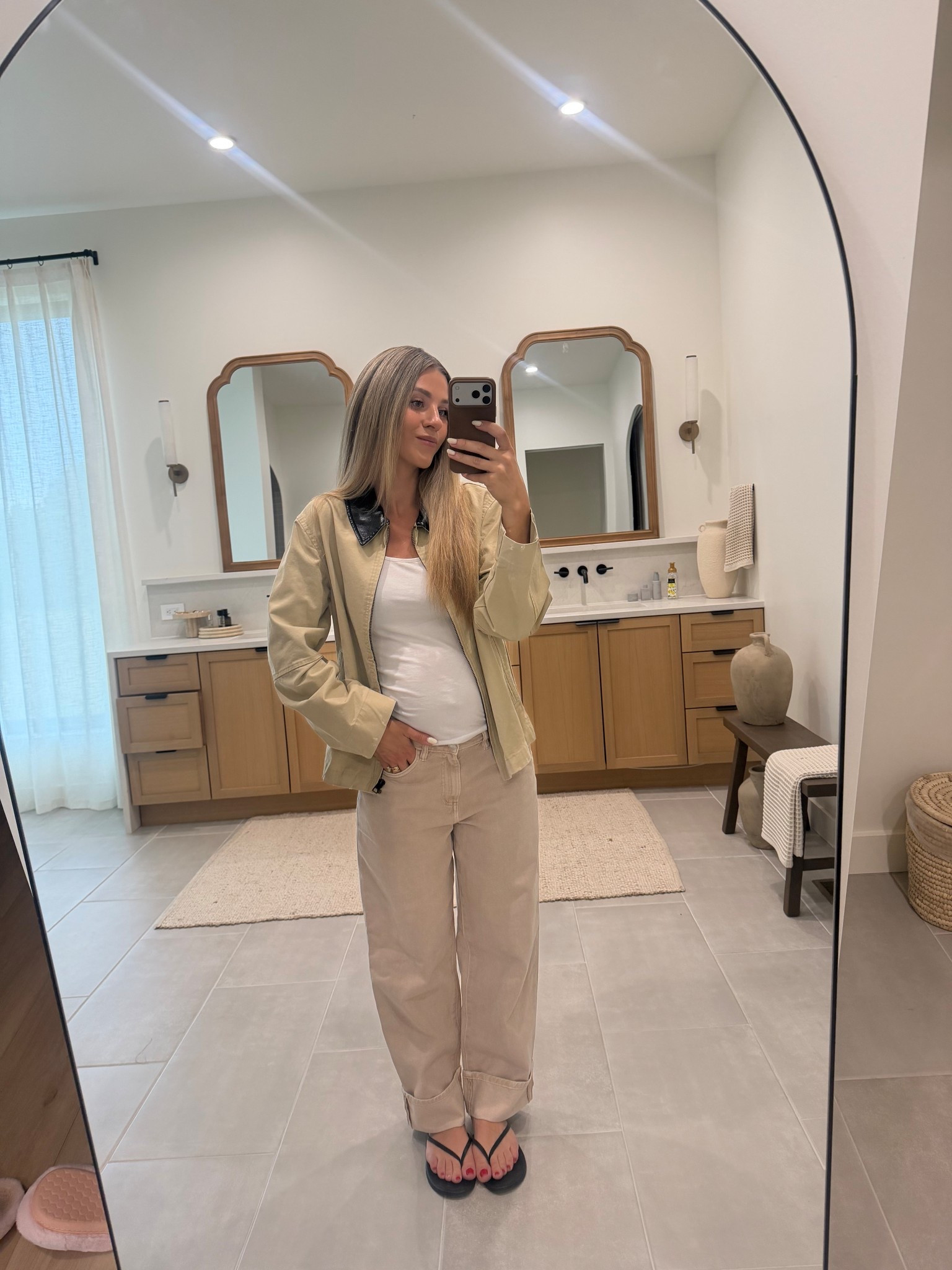 getting a little tricky to dress so layering on top of stretchy tanks it is 😅 my jacket is Mango and is currently out of stock but I found a similar one by them. 

#LTKootd