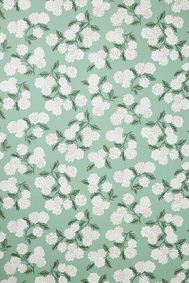Rifle Paper Co. Hydrangea Wallpaper | Anthropologie (US)