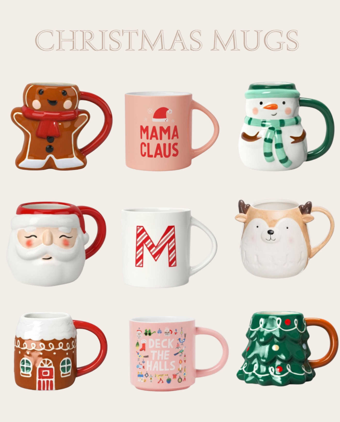 Christmas mugs 
Christmas gifts 
Target finds 


#LTKHoliday #LTKGiftGuide #LTKSeasonal