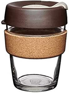 KeepCup Reusable Tempered Glass Coffee Cup | Travel Mug with Splash proof Lid, Brew Cork Band, Li... | Amazon (UK)