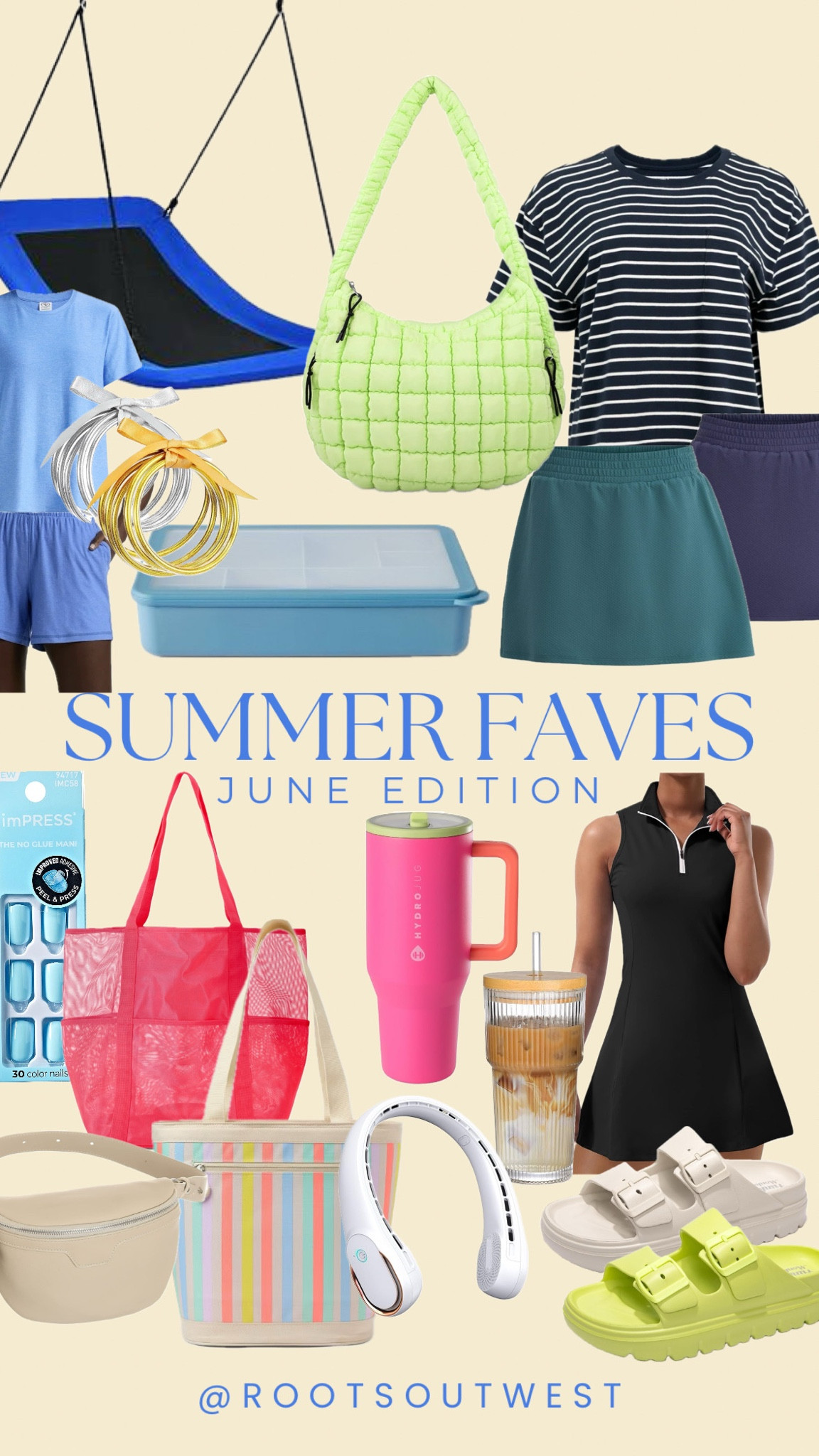 Our Summer Faves so far this season - June edition. 
Mom casual fashion, summer athleisure, press on nails, snack trays, mom style, Walmart summer, Target summer, Amazon summer, athletic sets for her, Amazon athletic dresses 

#LTKMidsize #LTKFamily #LTKActive