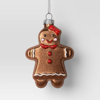 Christmas Glass Gingerbread Woman Ornament - Wondershop™ | Target