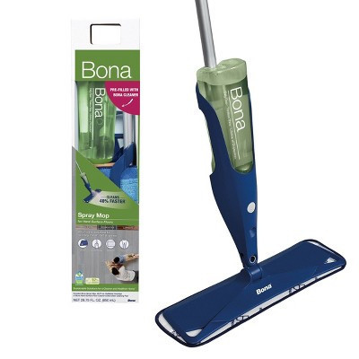 Bona Floor Mop Starter Kit - 1 Spray Mop, 1 Reusable Microfiber Pad, 1 Refillable Multi Surface Floor Cleaner Liquid | Target