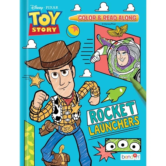 Toy Story Color and Read Along Storybook – 32-Page Kids Story & Coloring Book for Ages 3–7 | Walmart (US)