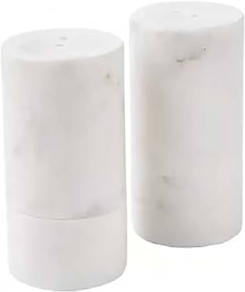 Thirstystone Natural White Marble Salt & Pepper Shaker Set 1.75" Diameter Season Your Meals In St... | Amazon (US)