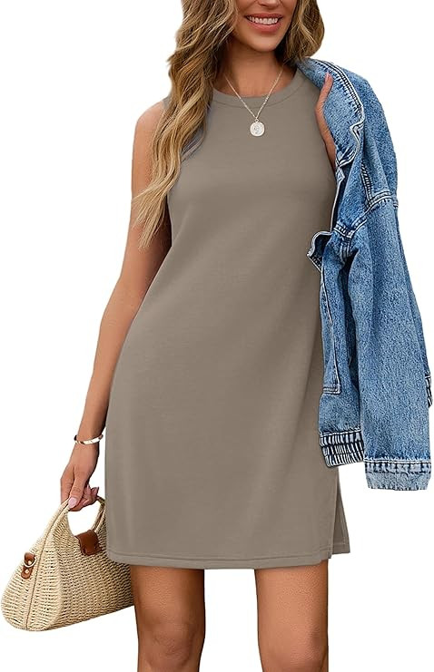 SAMPEEL Dresses for Women 2025 Casual Summer Sundresses Sleeveless Tank Dress Fashion Outfits | Amazon (US)