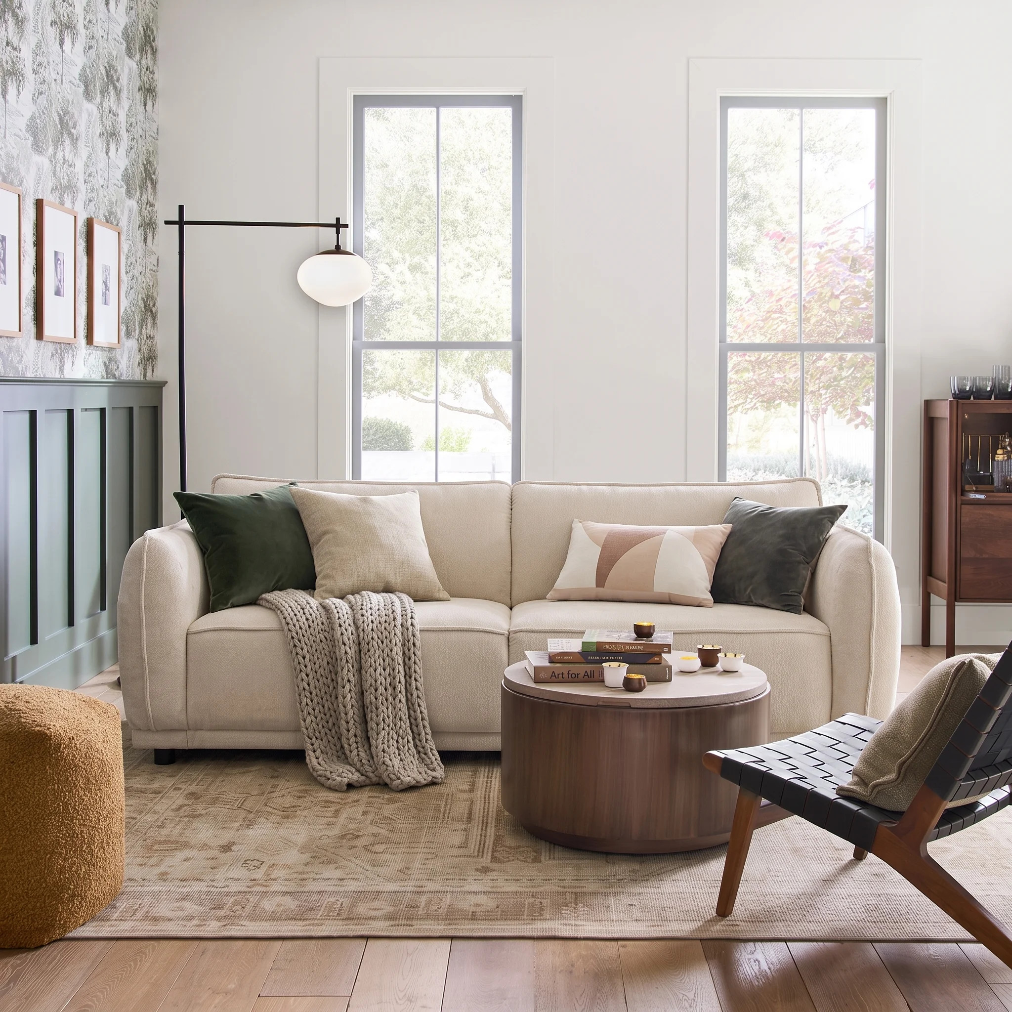 Harr Modern Upholstered 3-Seater Sofa With Oversized Cushions And High-Density Foam Support | Wayfair North America