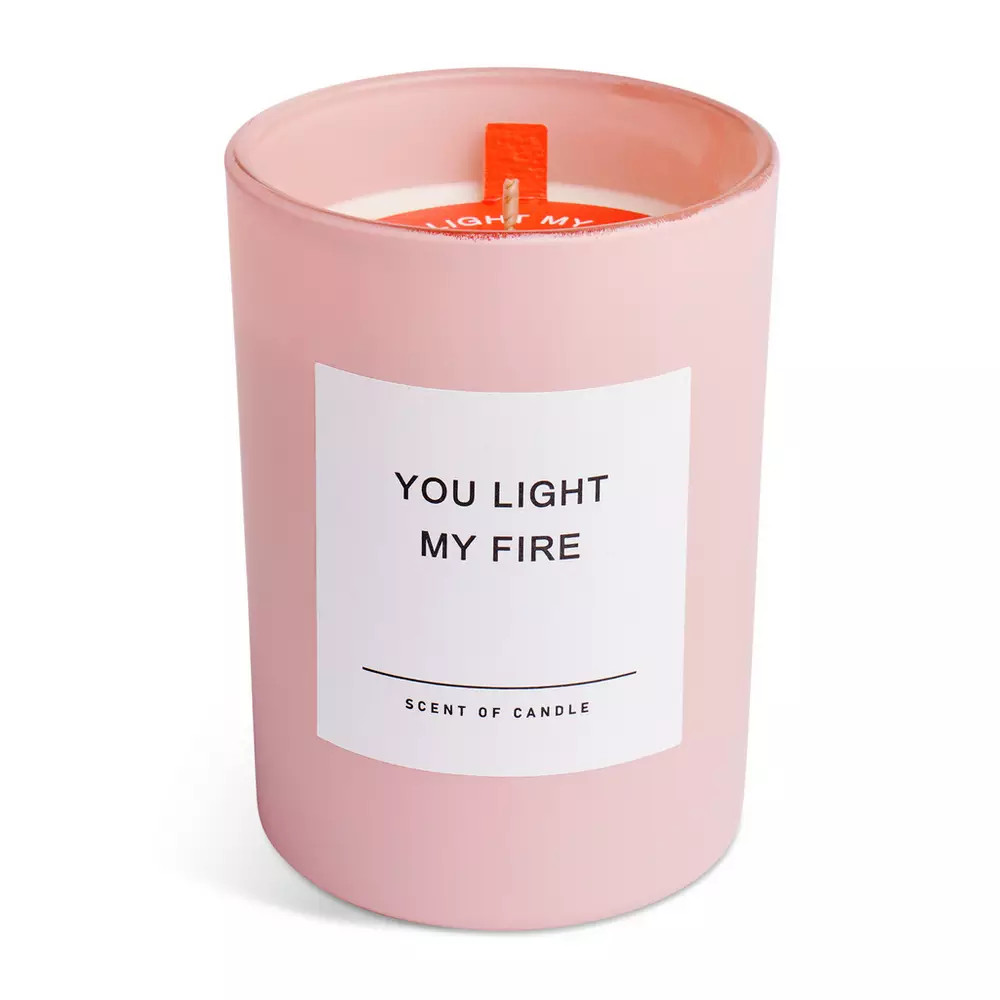 Argos Home You light My Fire Candle - Pink | argos.co.uk
