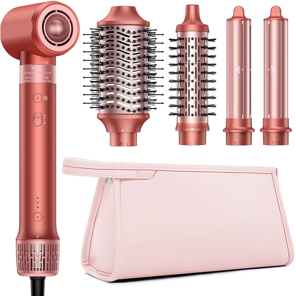 5 in 1 Hair Styler Hair Dryer Brush - High-Speed Hot Air Styler Wrap, Fast Drying No Heat Damage ... | Amazon (US)