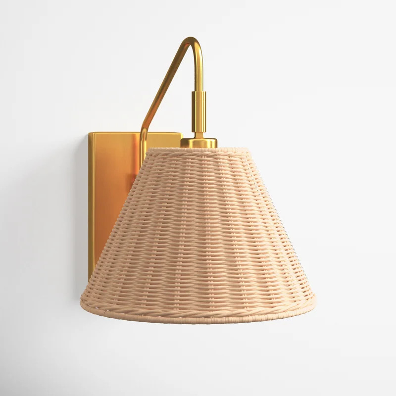 Maebel 1 - Light Gold Armed Sconce | Wayfair Professional