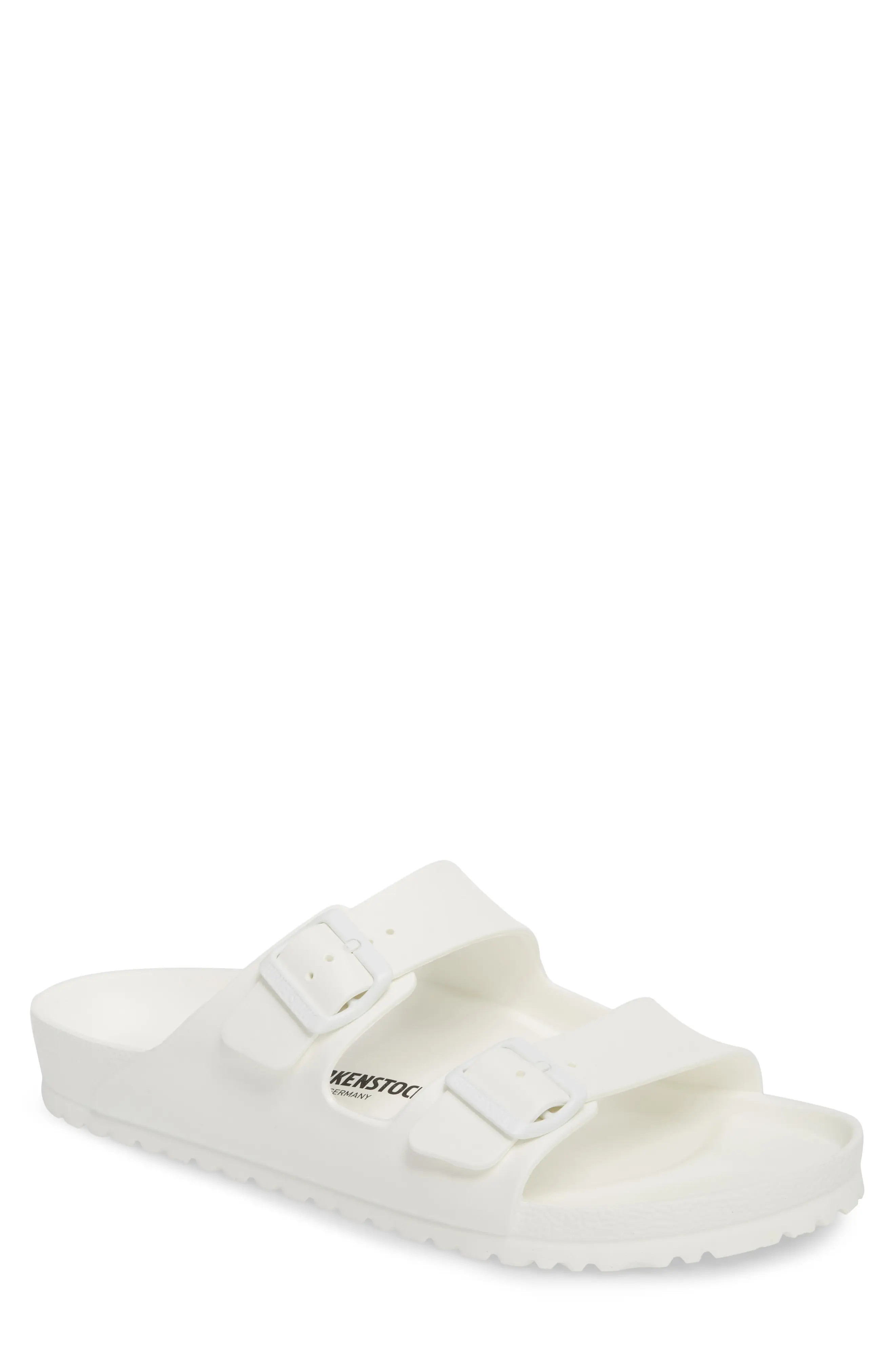 Men's Birkenstock Essentials Arizona Waterproof Slide Sandal, Size 9-9.5US - White | Nordstrom