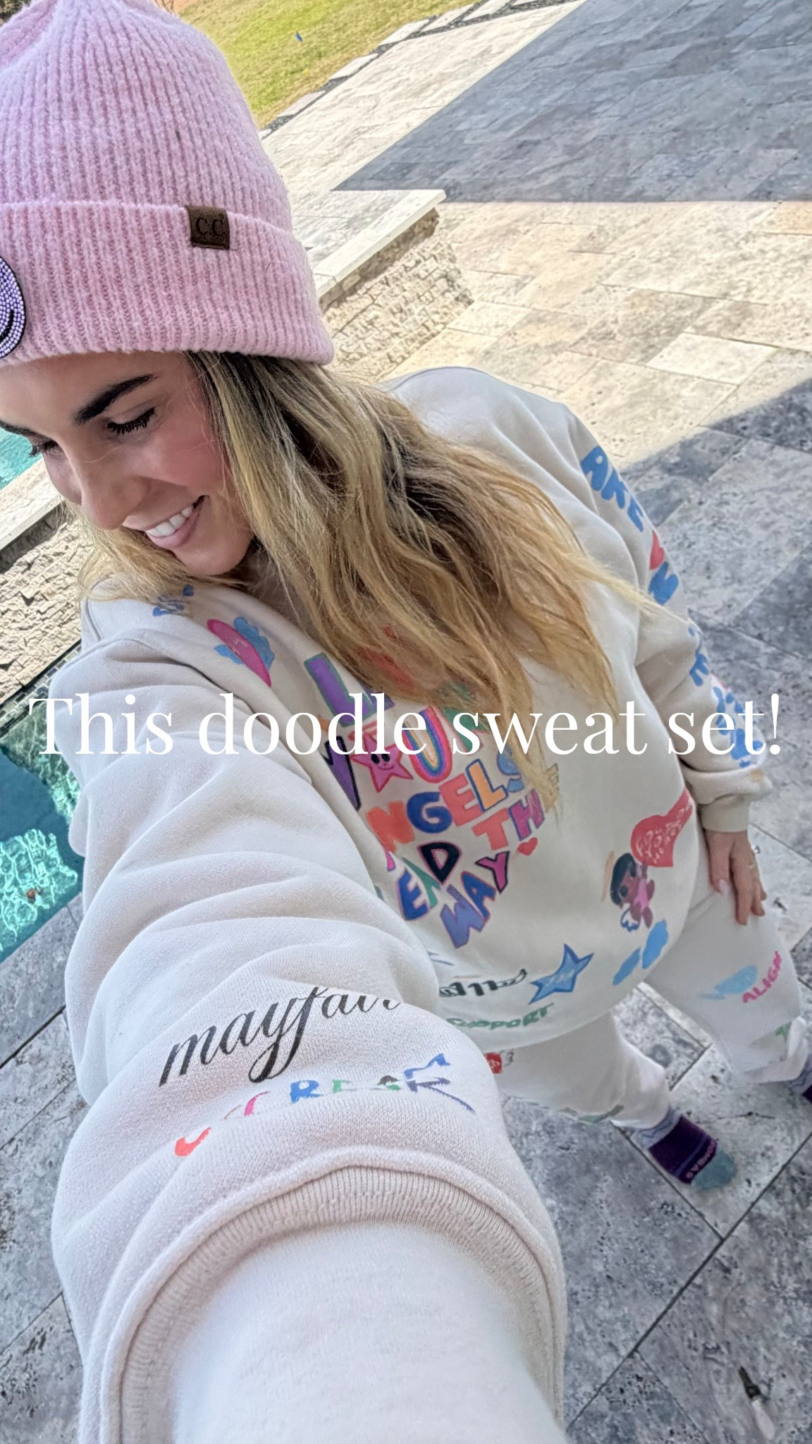 The thing about me… I LOVE SWEAT SETS!! This one is sooo fun & cute! 💕💙💜💛💚🧡 The Mayfair Group pretty routinely has sales too! So keep your eye on this one if you’re not liking the current price.. lol🤭

#LTKmomlife #LTKPetite #LTKootd