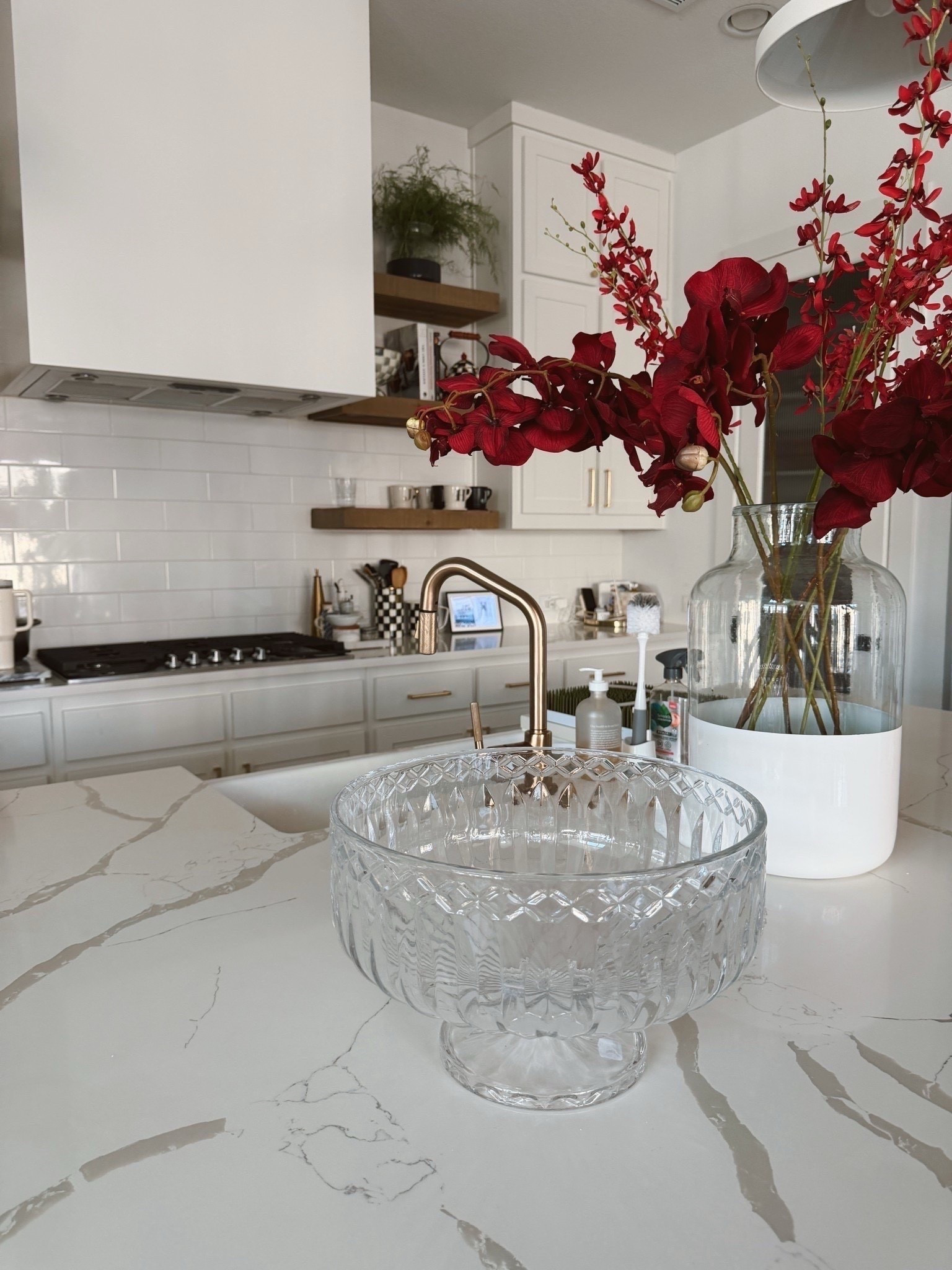 Hatch faceted glass punch bowl that is stunning and great for hosting! Would be perfect for spring time